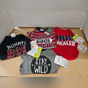 4 Xtra Small DOg Tshirts. NWT (C)